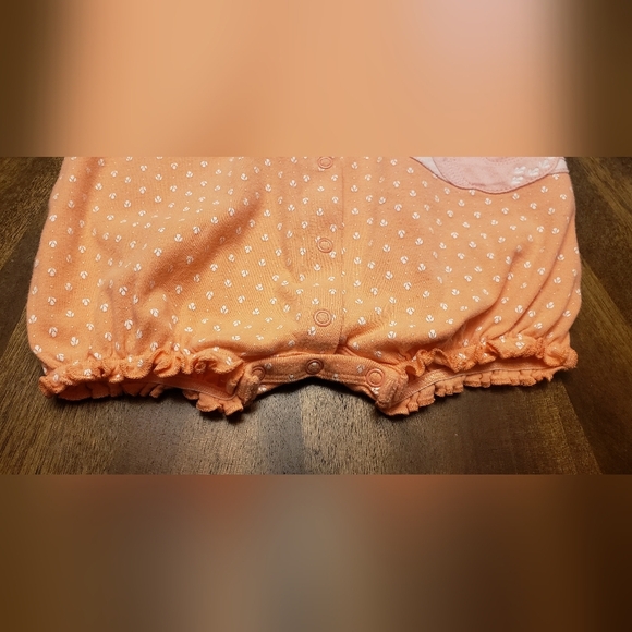 Simple Joys By Carters 3 Piece Romper Set Peach, Gray, and White Size 24 Months - Picture 5 of 15